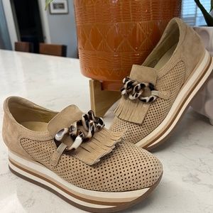 Softwave Cadie Perforated Suede Platform Sneaker